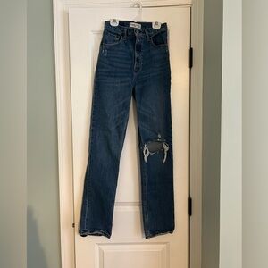Abercrombie & fitch 90s straight ultra high ride 0r/25